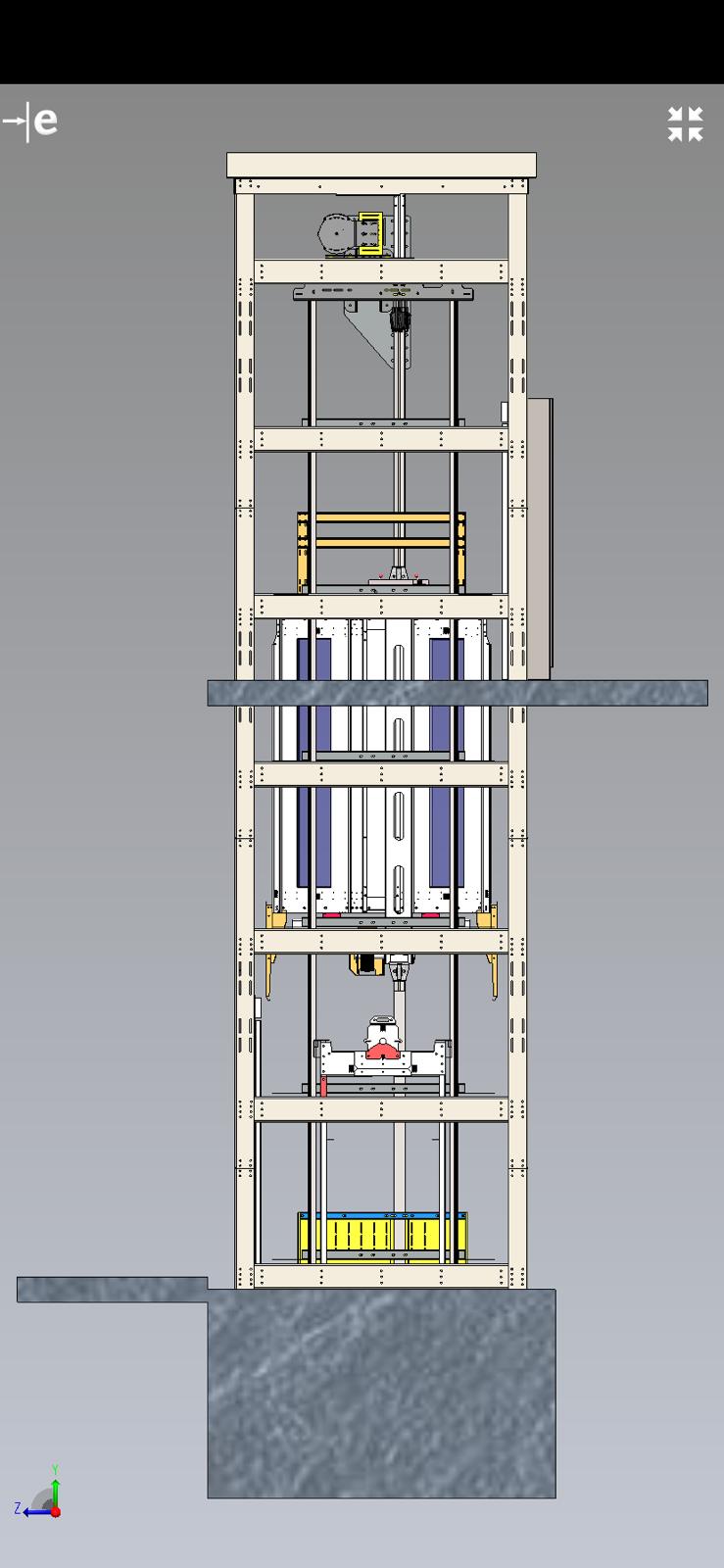 camlı dişlisiz asansör tasarım